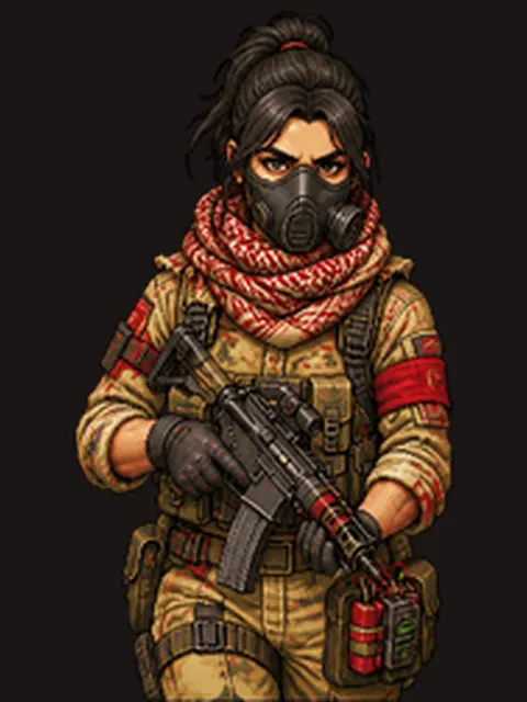 Retrato de Víbora, da Legião Escarlate.